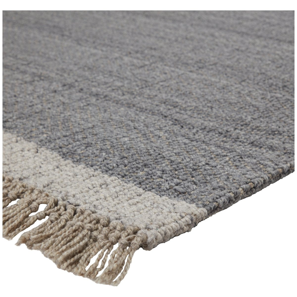 Jaipur The Weekend Sunday Border Solid Gray TWK01 Rug