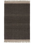 Jaipur The Weekend Sunday Border Solid Dark Gray Beige TWK02 Rug