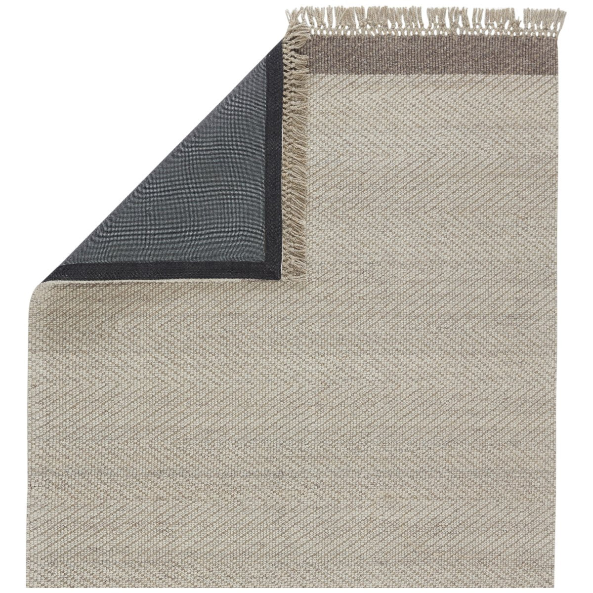 Jaipur The Weekend Sunday Border Solid Light Gray Ivory TWK03 Rug