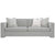 Caracole Upholstery Welt Played Sofa in Smokey Taupe