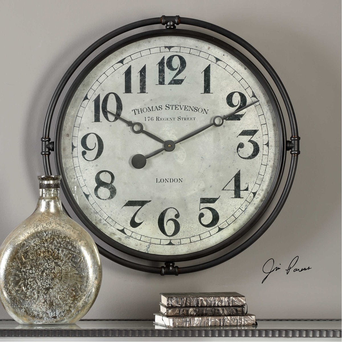 Uttermost Nakul Industrial Wall Clock