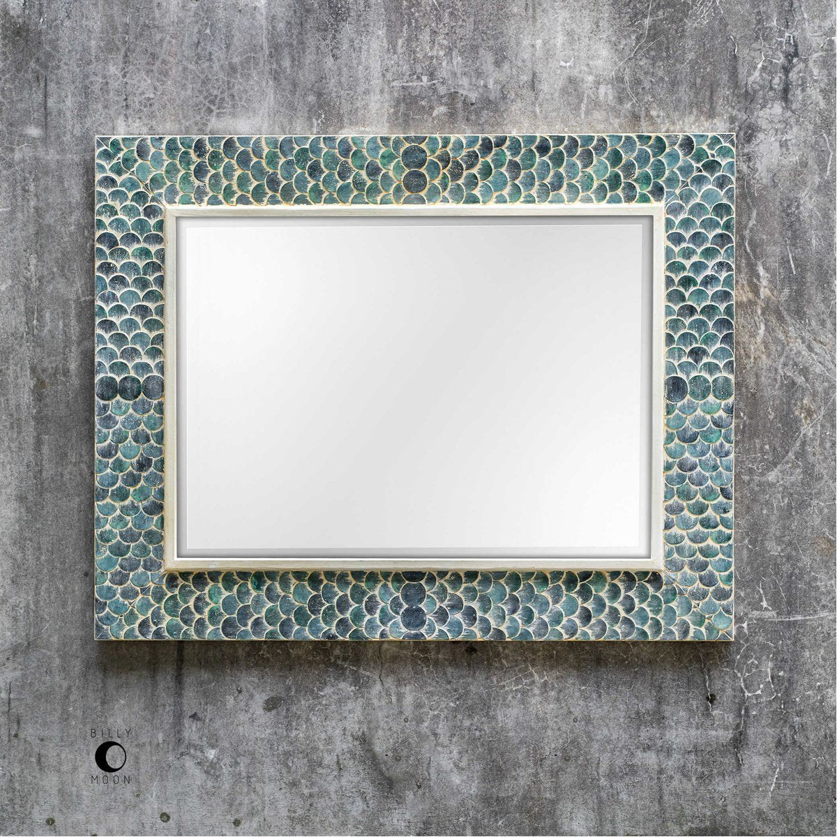 Uttermost Makaria Coastal Blue Mirror