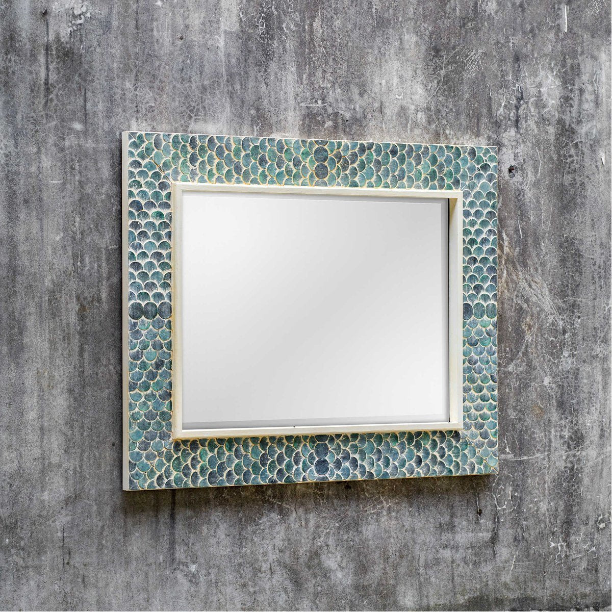 Uttermost Makaria Coastal Blue Mirror