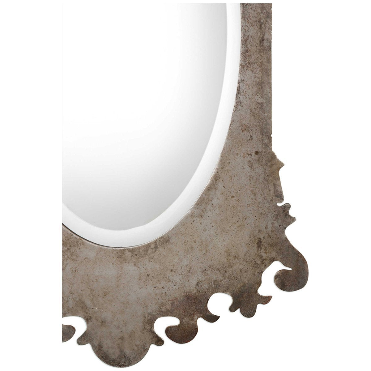 Uttermost Vitravo Oxidized Silver Oval Mirror