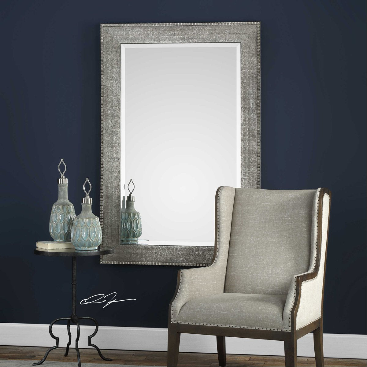 Uttermost Leiston Metallic Silver Mirror