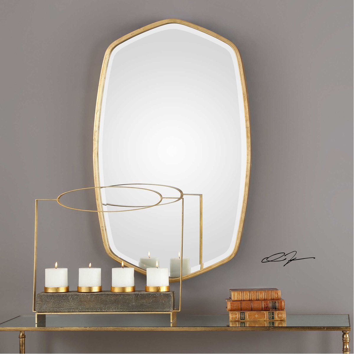 Uttermost Duronia Antiqued Gold Mirror