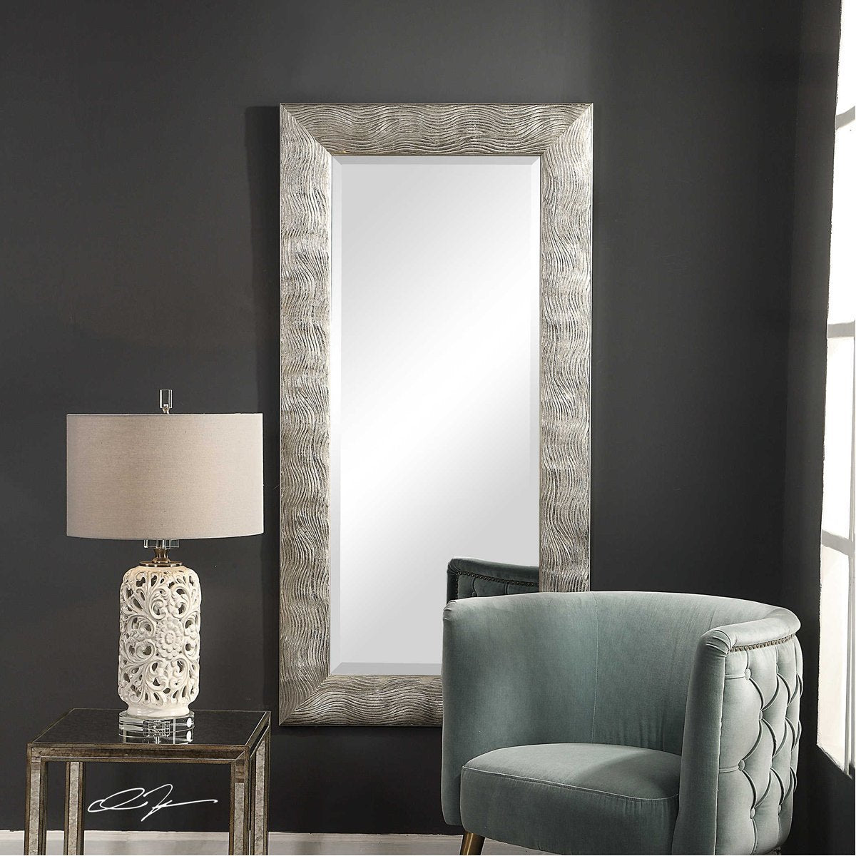 Uttermost Maeona Metallic Silver Mirror