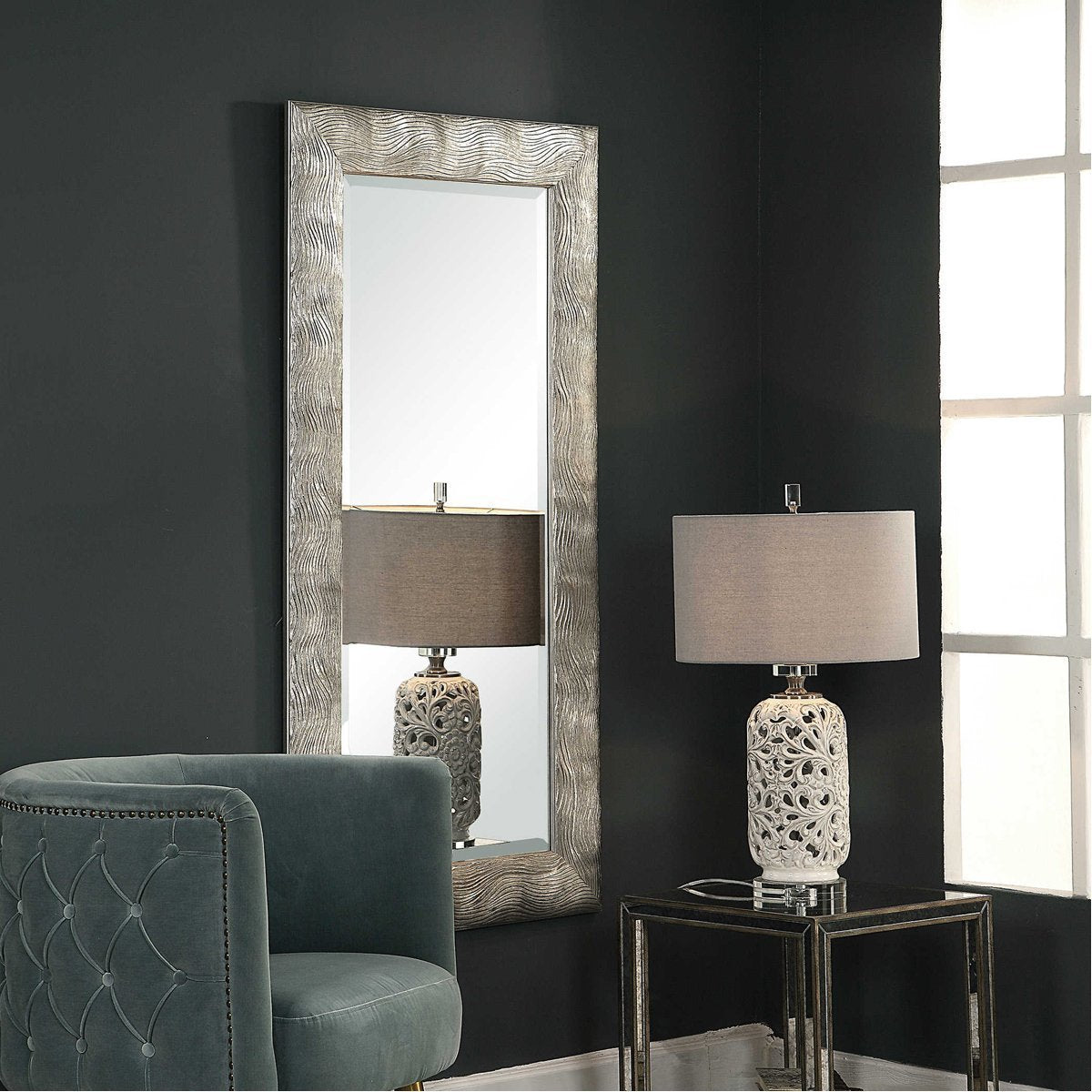 Uttermost Maeona Metallic Silver Mirror