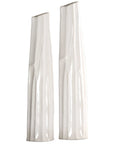 Uttermost Kenley Crackled White Vases, 2-Piece Set