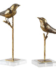 Uttermost Passerines Bird Sculptures, 2-Piece Set