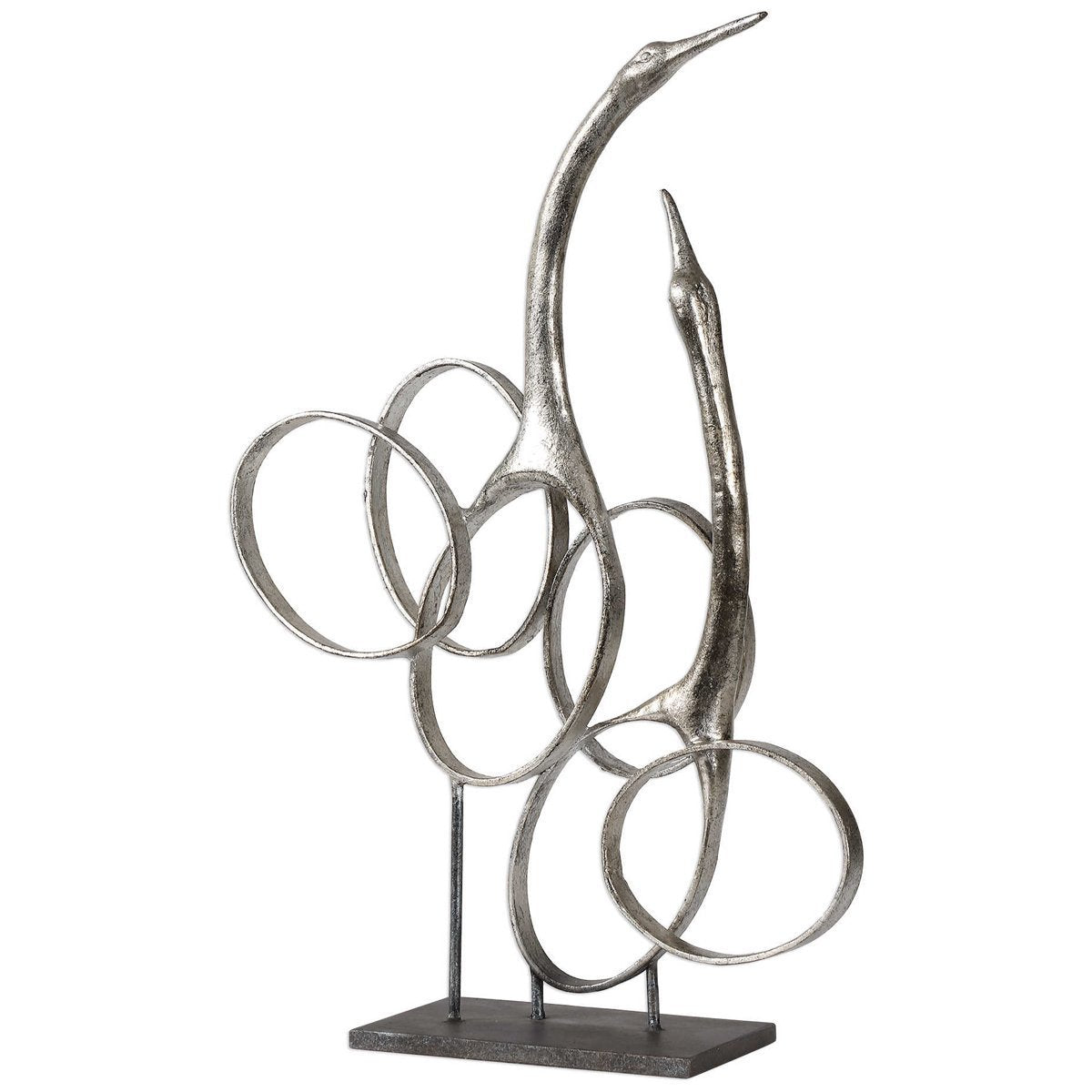 Uttermost Admiration Silver Bird Sculpture