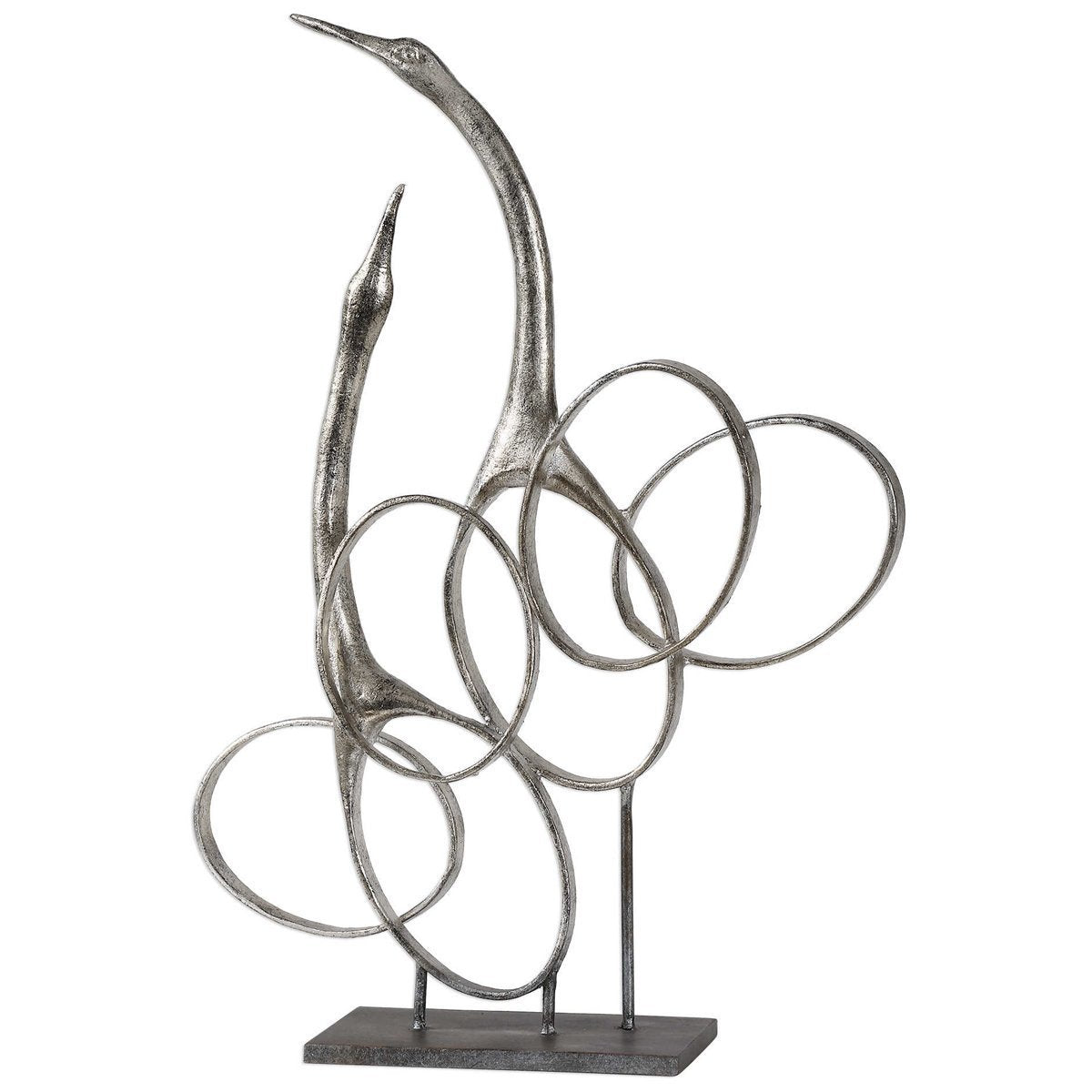 Uttermost Admiration Silver Bird Sculpture