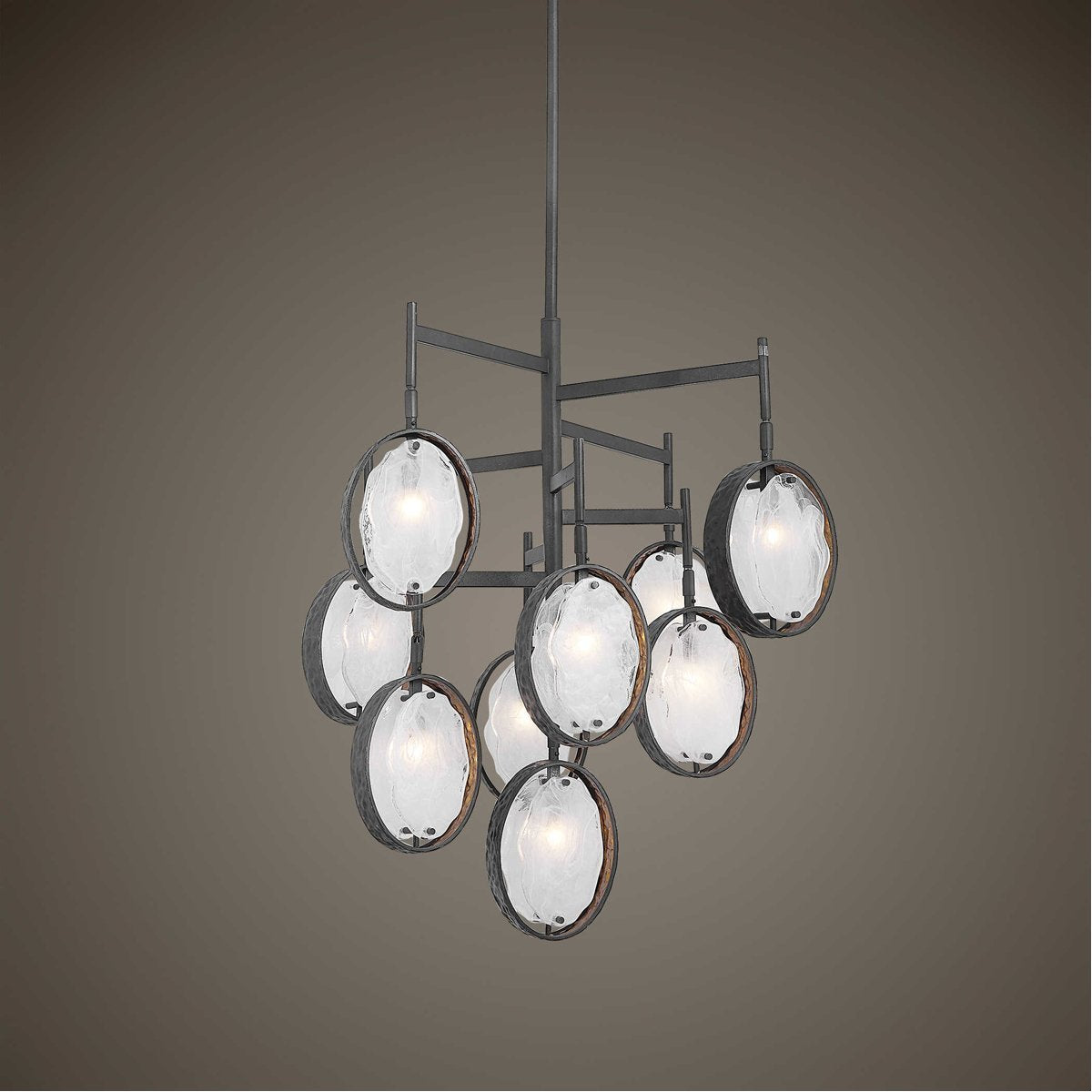 Uttermost Maxin Dark Bronze 9-Light Chandelier