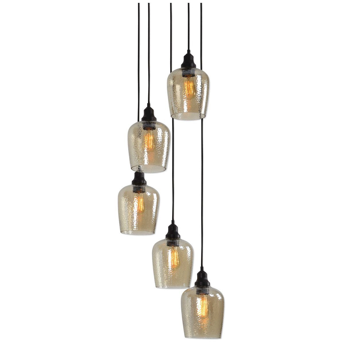 Uttermost Aarush 5-Light Glass Cluster Pendant