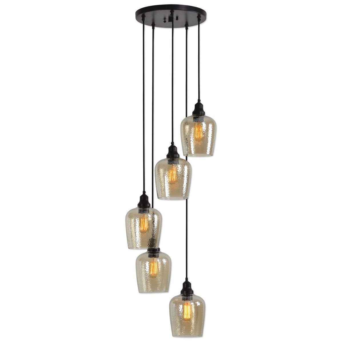 Uttermost Aarush 5-Light Glass Cluster Pendant