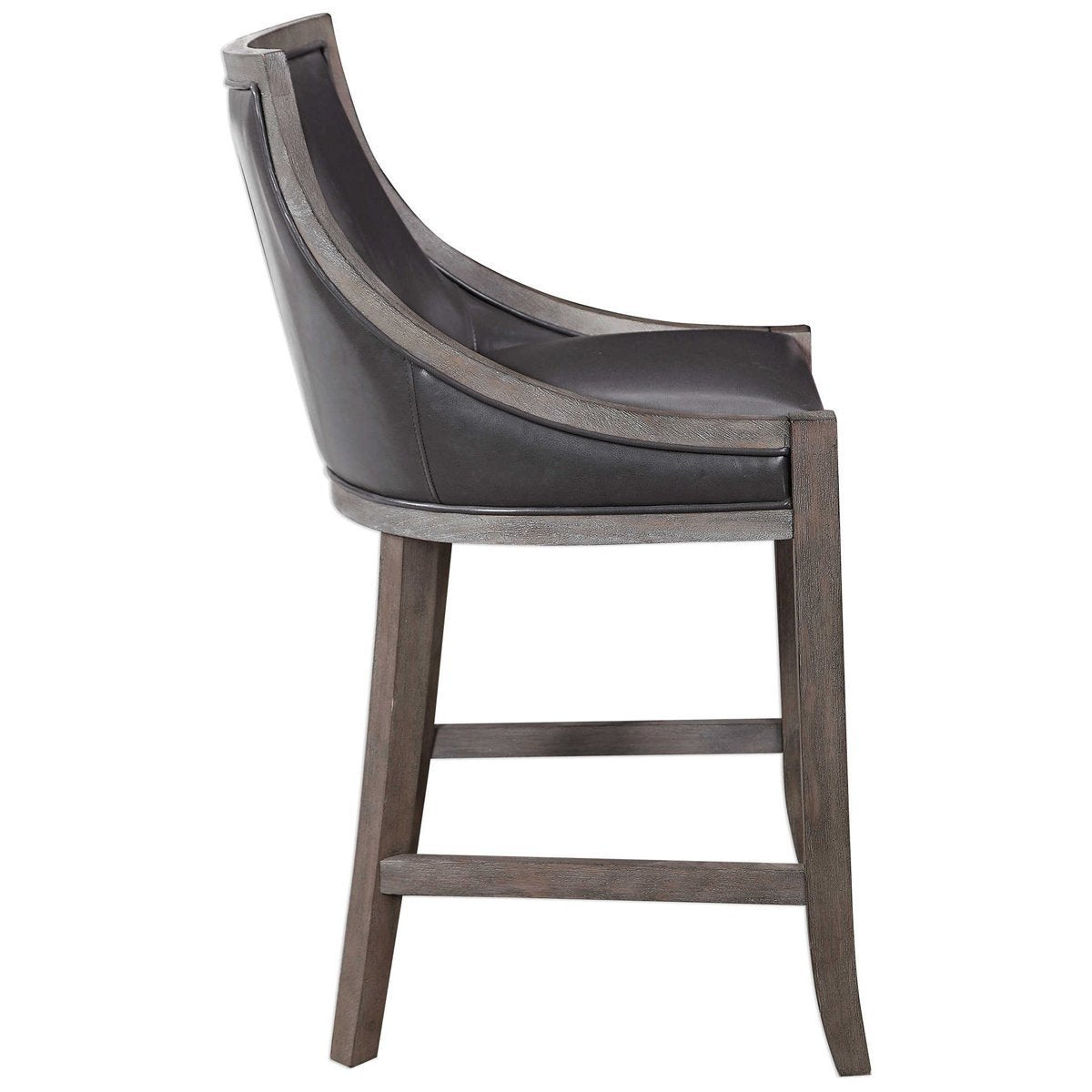 Uttermost Elowen Leather Counter Stool