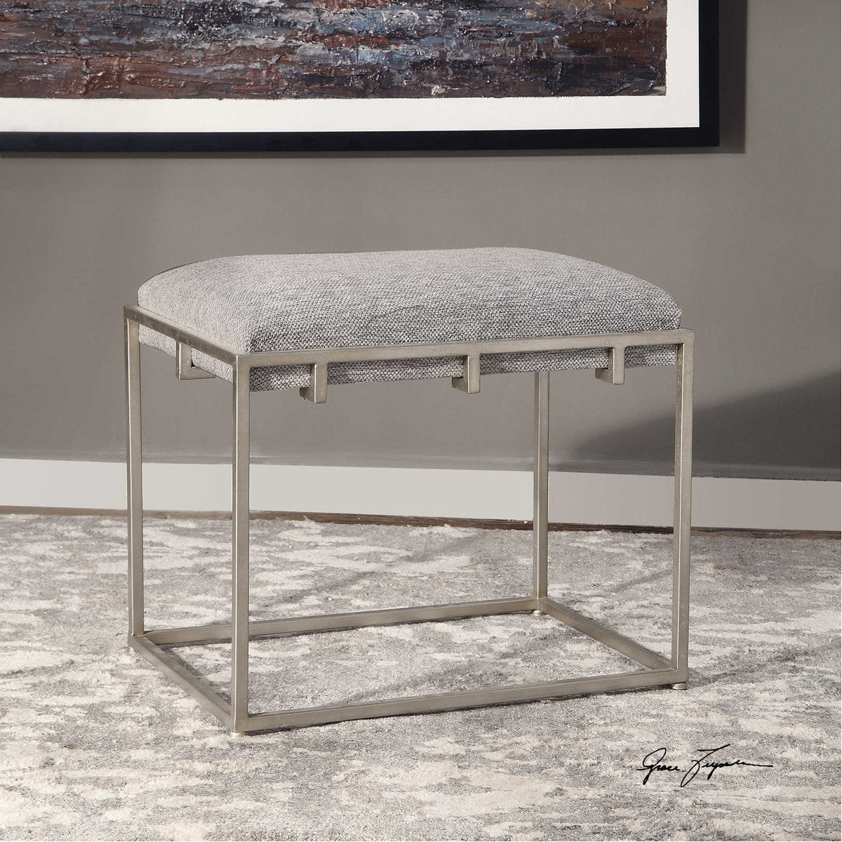 Uttermost Edie Silver Small Bench