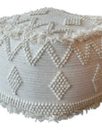 Uttermost Uriah Ivory Pouf