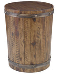 Uttermost Ceylon Wine Barrel Side Table