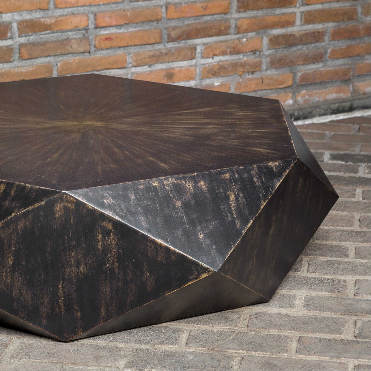 Uttermost Volker Worn Black Coffee Table