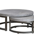 Uttermost Aiyara Gray Nesting Tables, 2-Piece Set