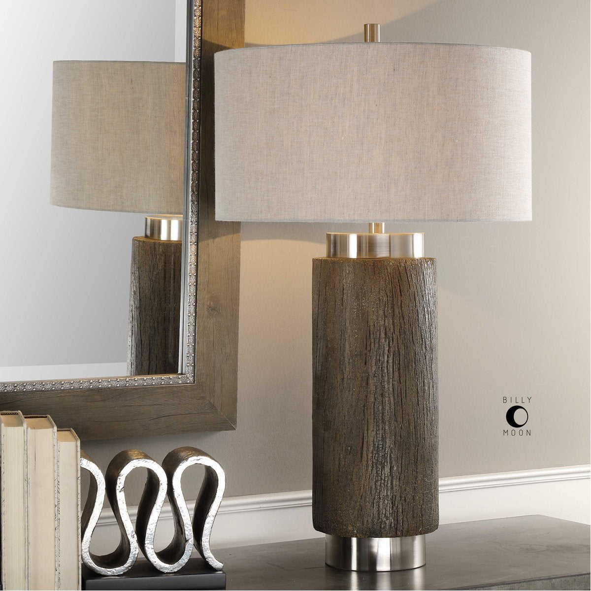 Uttermost Cheraw Wood Cylinder Lamp