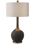 Uttermost Arnav Textured Black Lamp