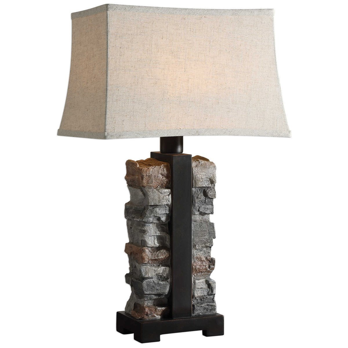 Uttermost Kodiak Stacked Stone Lamp