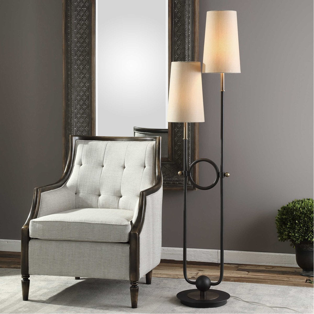 Uttermost Riano 2-Arm/2-Light Floor Lamp