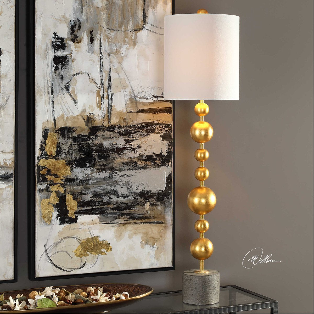 Uttermost Selim Gold Buffet Lamp