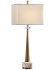 Uttermost Verner Tapered Brass Table Lamp