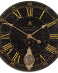 Uttermost Bond Street Black Wall Clock