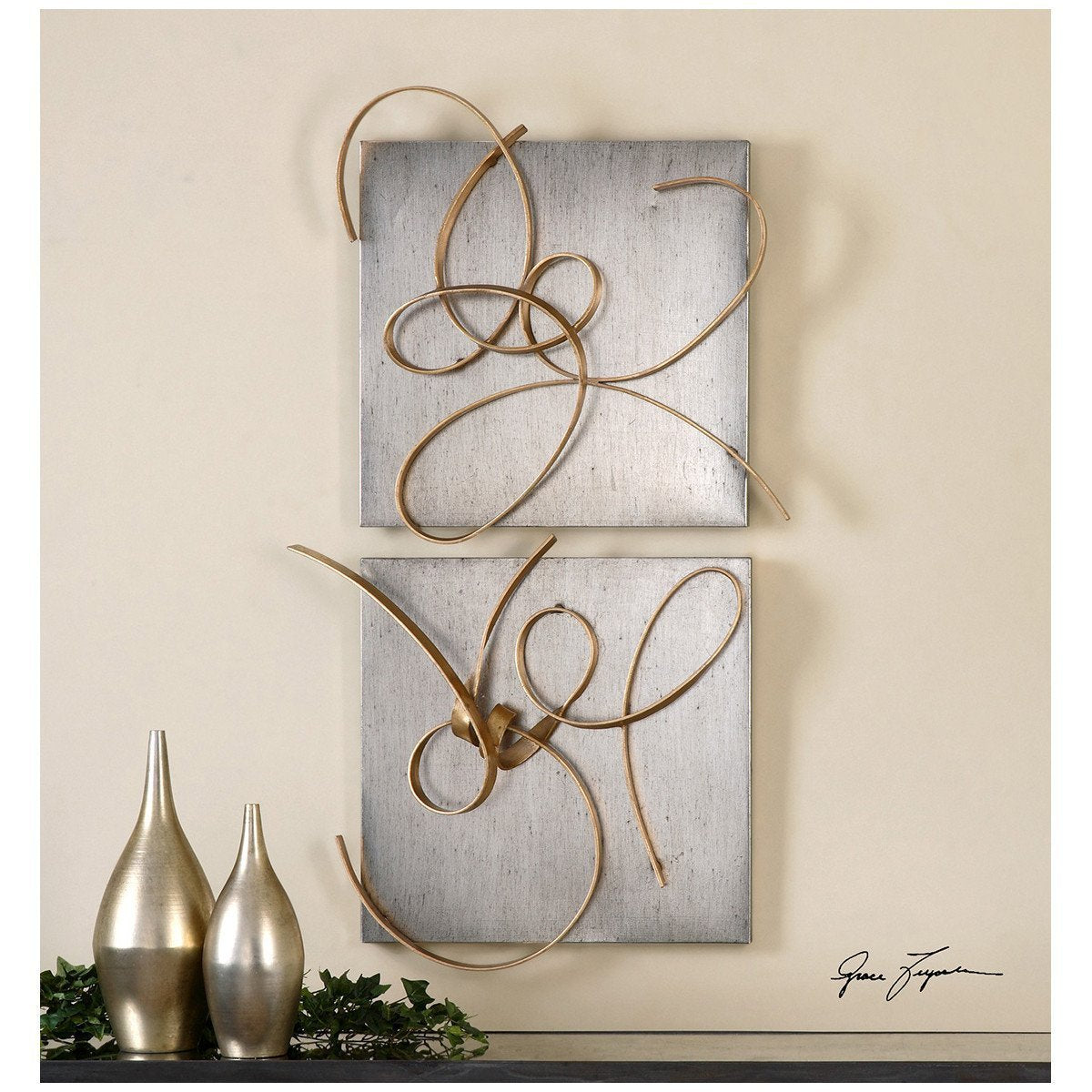 Uttermost Harmony Metal Wall Art, Set of 2