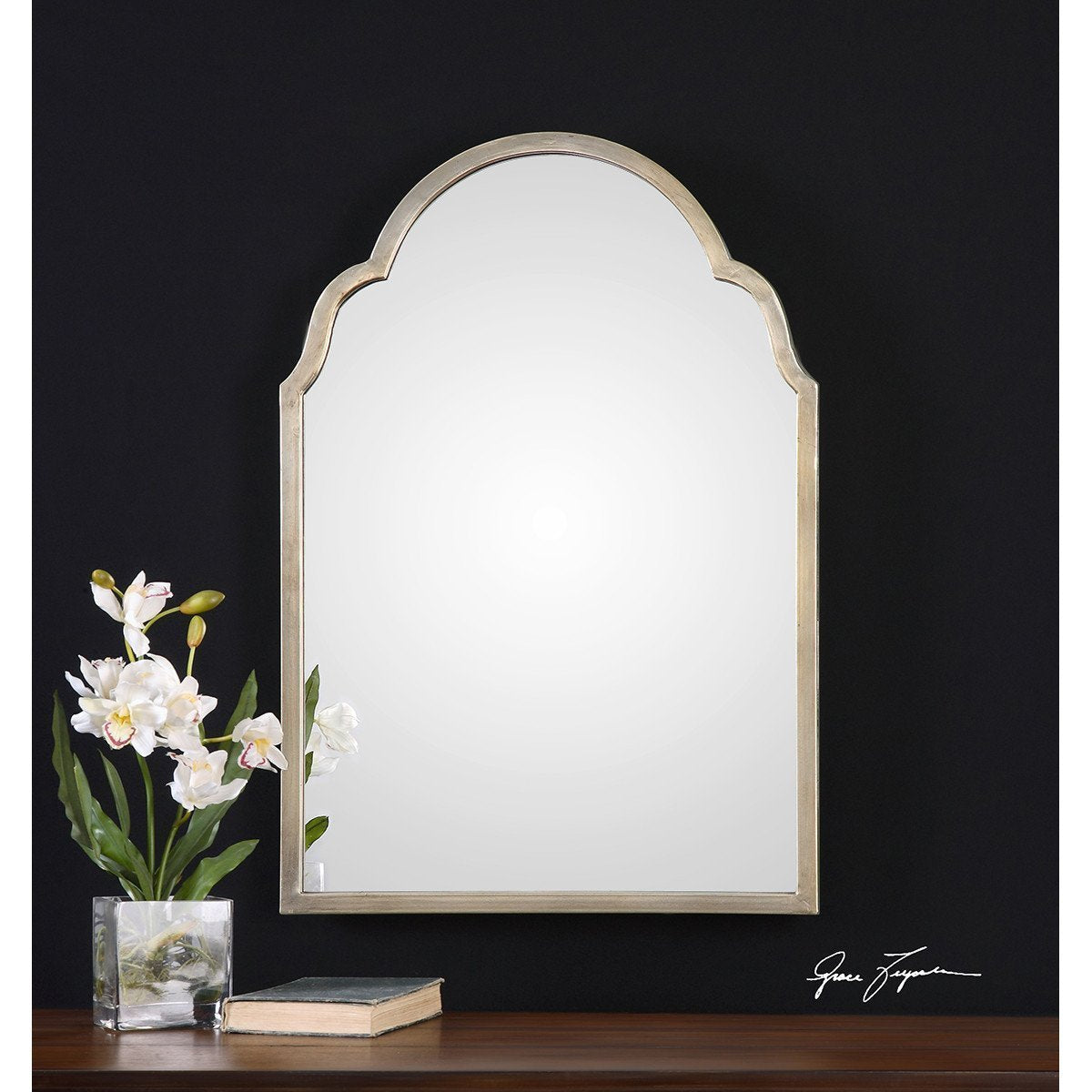 Uttermost Brayden Petite Silver Arch Mirror