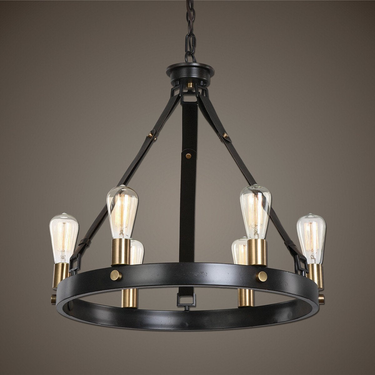 Uttermost Marlow 6-Light Antique Bronze Chandelier