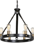 Uttermost Marlow 6-Light Antique Bronze Chandelier