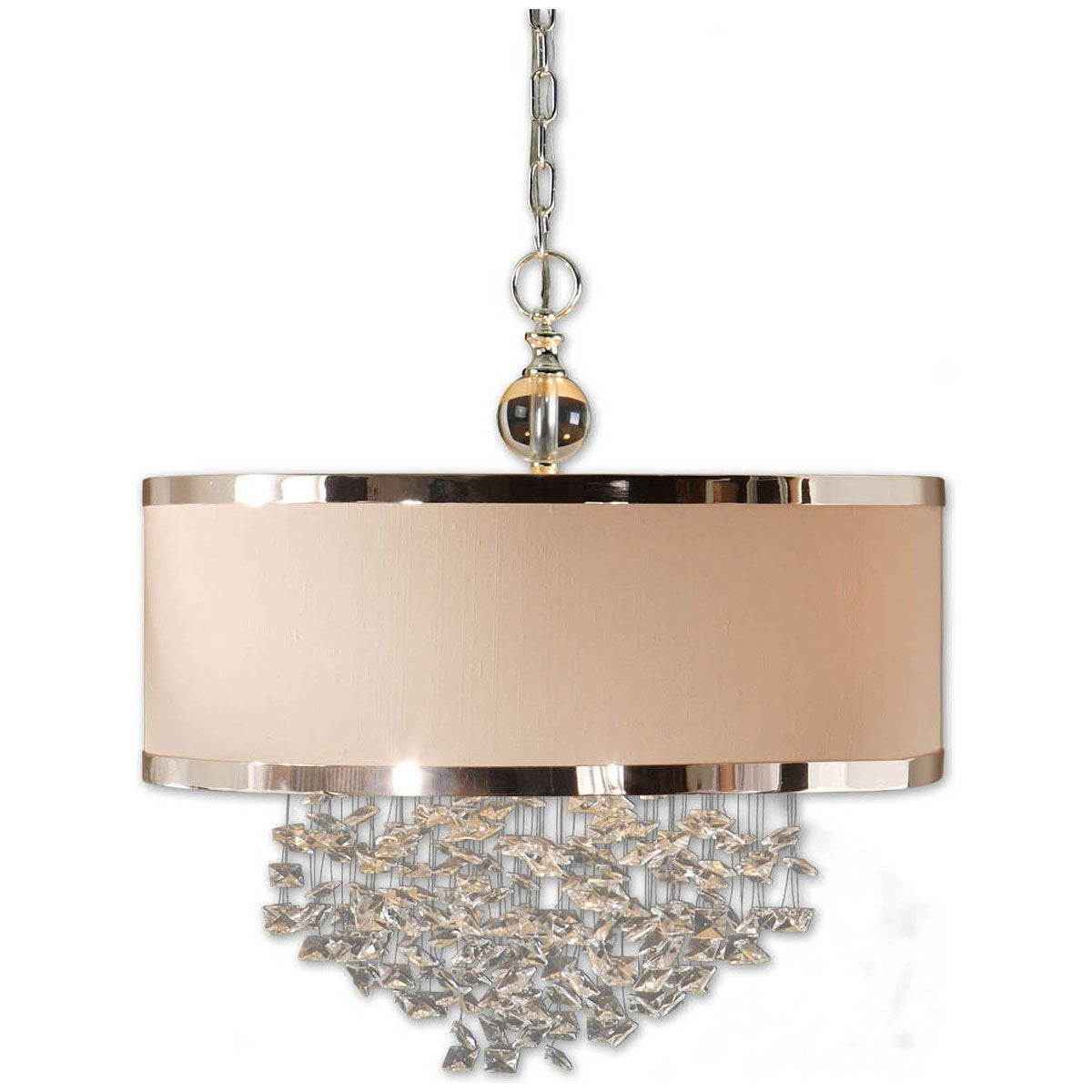 Uttermost Fascination 3-Light Silken Drum Pendant