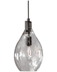 Uttermost Campester 1-Light Watered Glass Mini Pendant