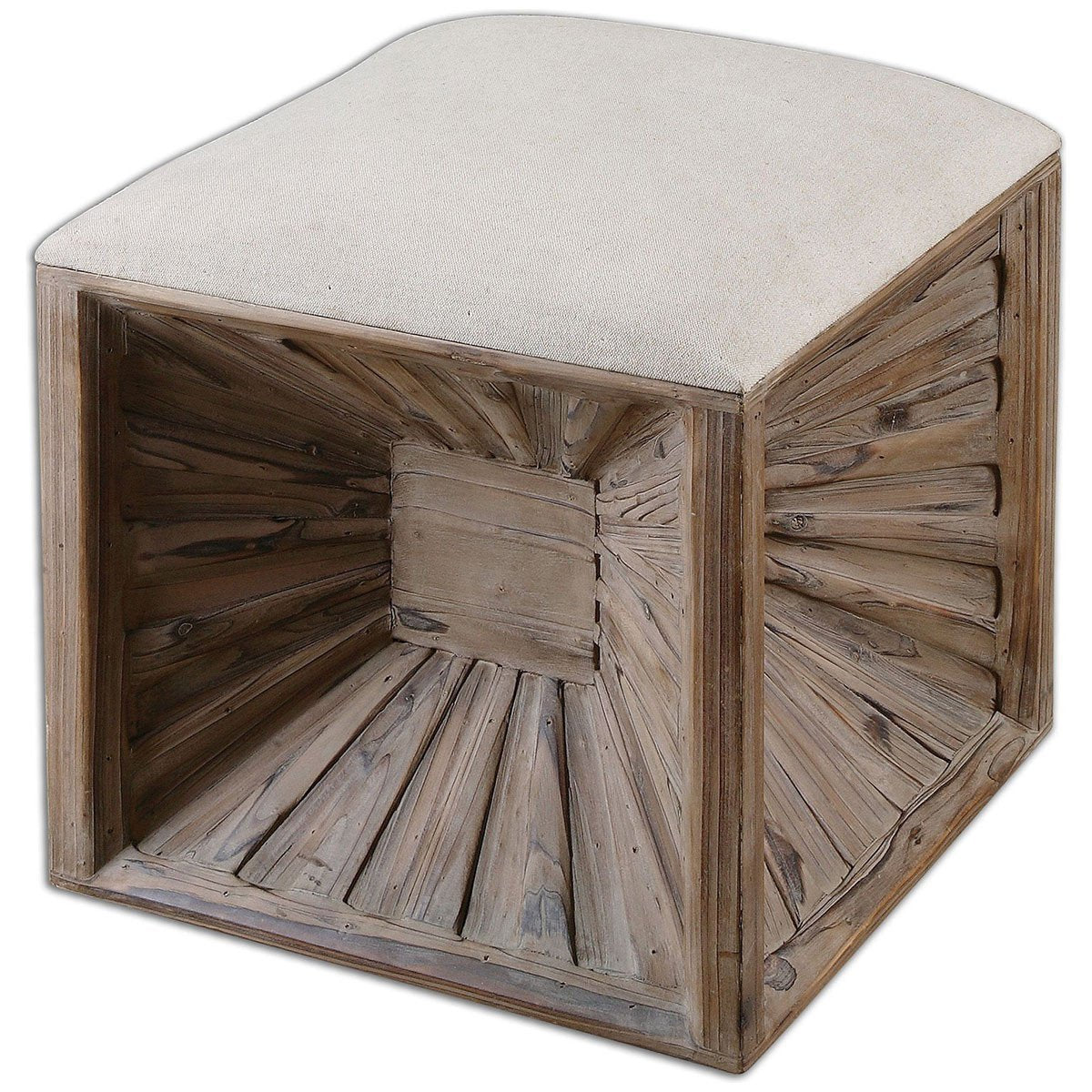 Uttermost Jia Wooden Ottoman