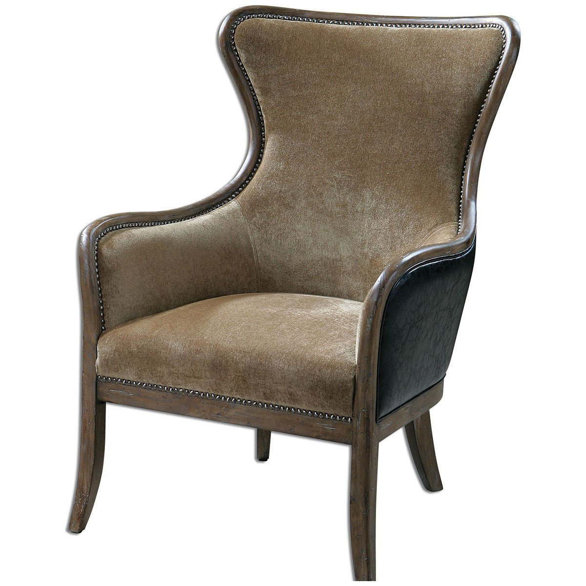 Uttermost Snowden Tan Wing Chair