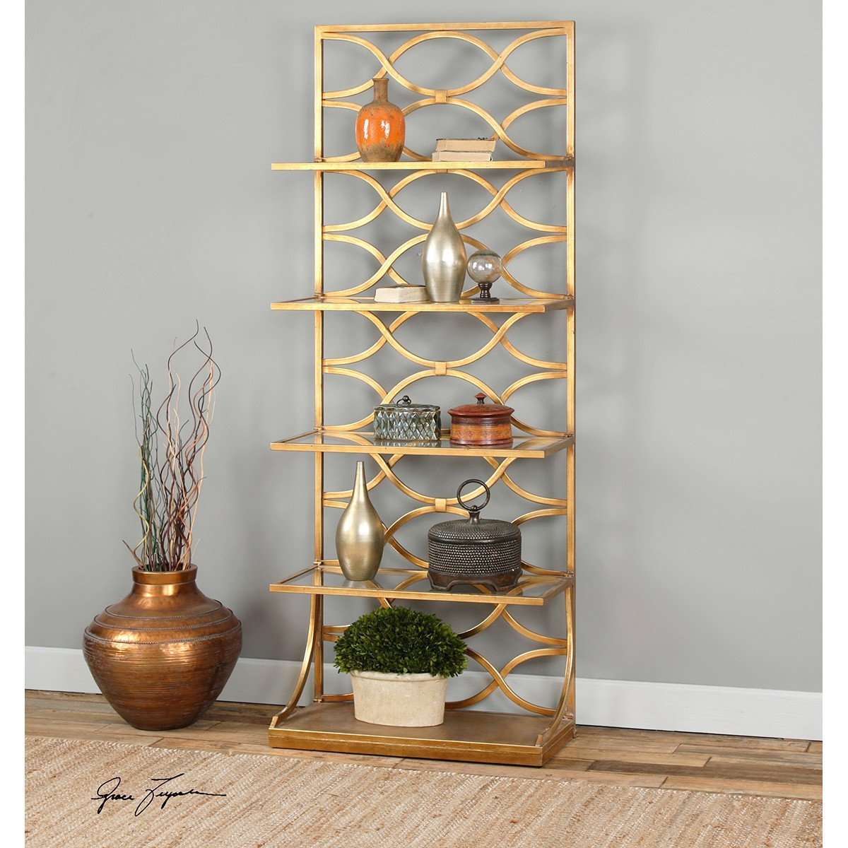 Uttermost Lashaya Gold Etagere