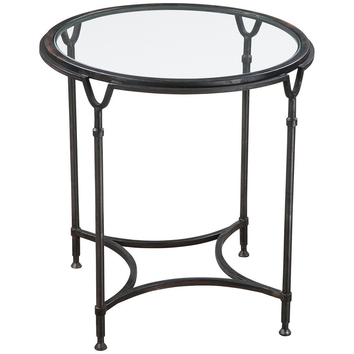 Uttermost Samson Glass Side Table