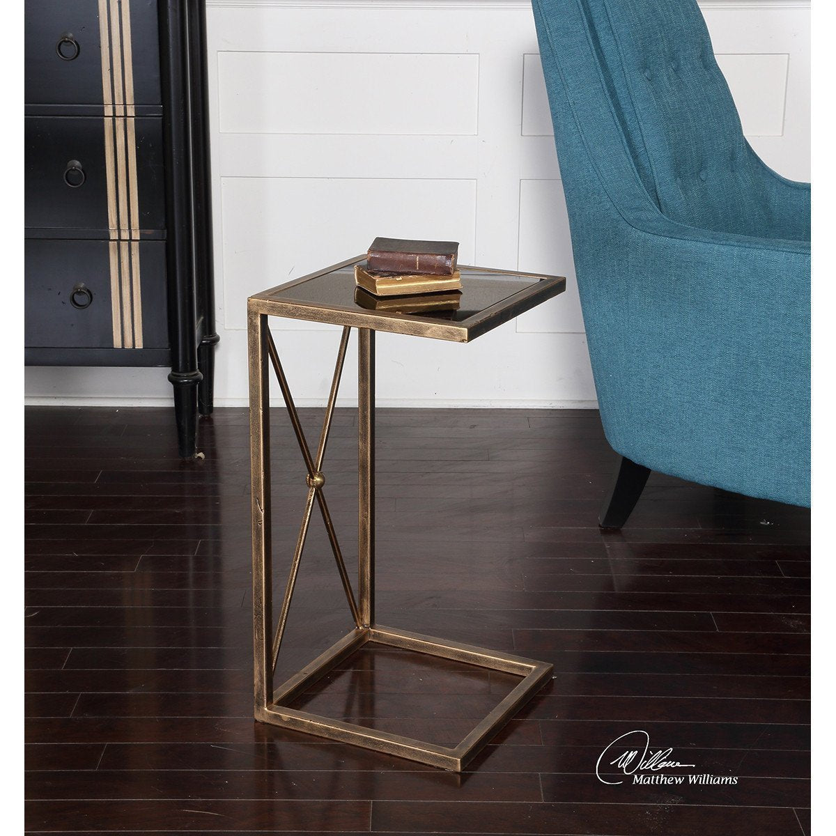 Uttermost Zafina Gold Accent Table