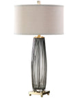 Uttermost Vilminore Gray Glass Table Lamp