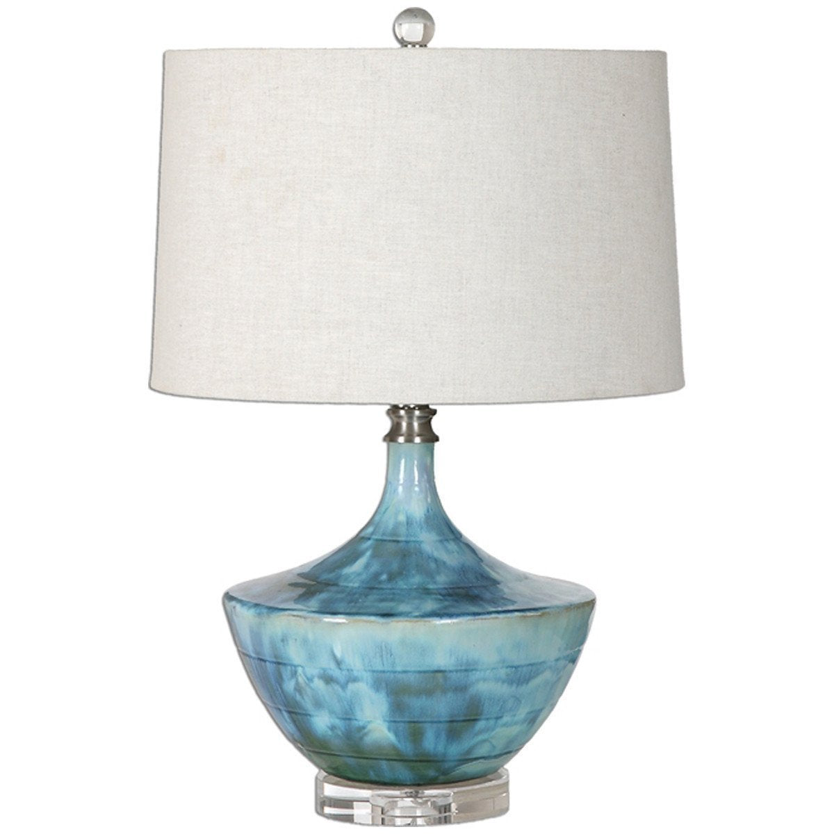 Uttermost Chasida Blue Ceramic Lamp