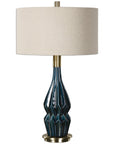 Uttermost Prussian Blue Ceramic Lamp