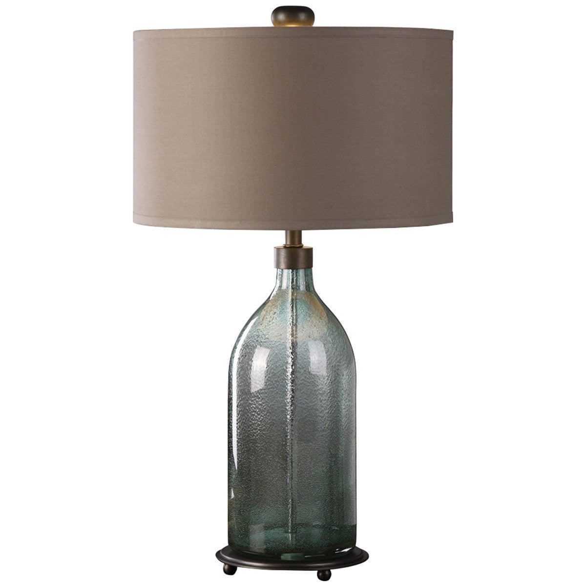 Uttermost Massana Gray Glass Table Lamp