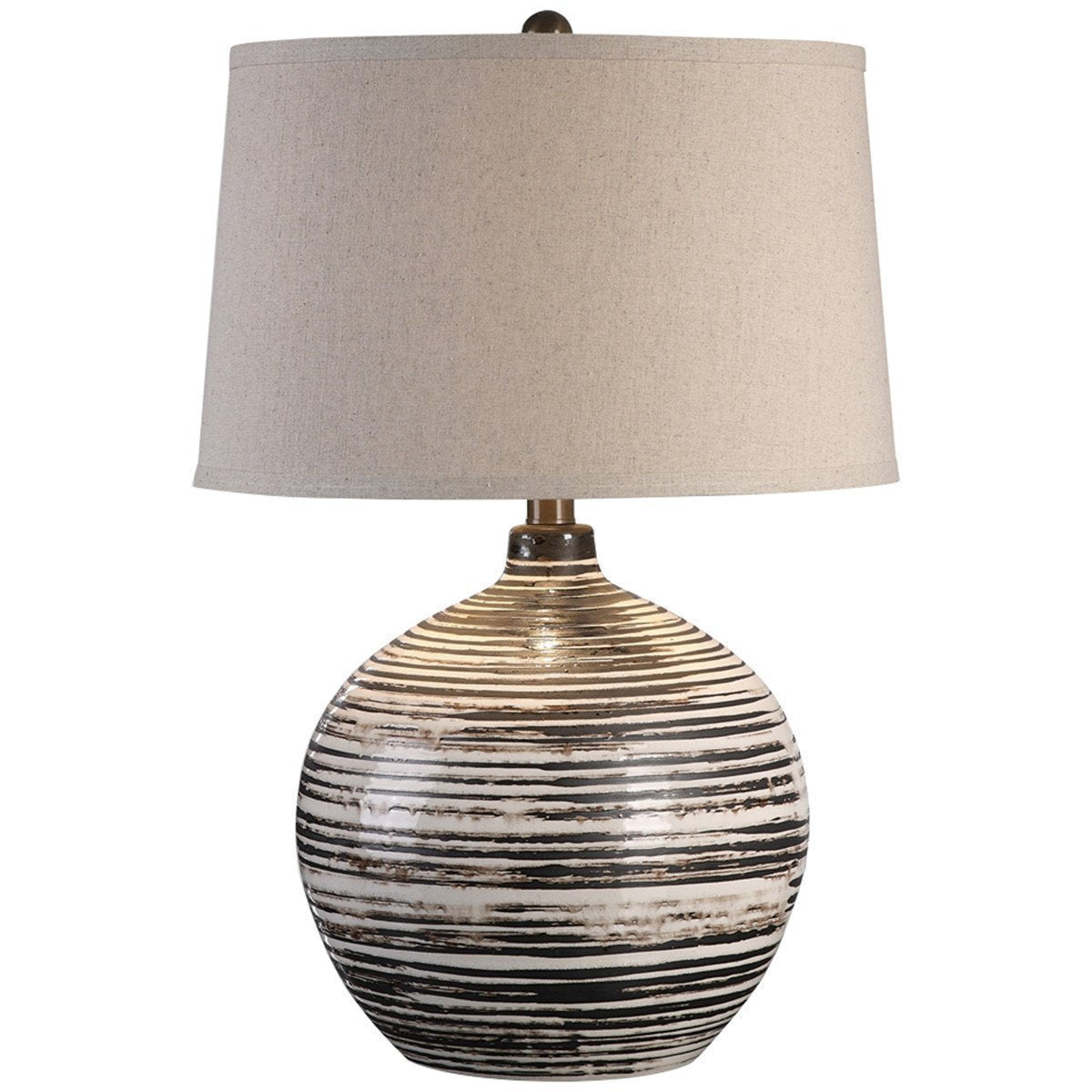 Uttermost Bloxom Mocha Ivory Lamp