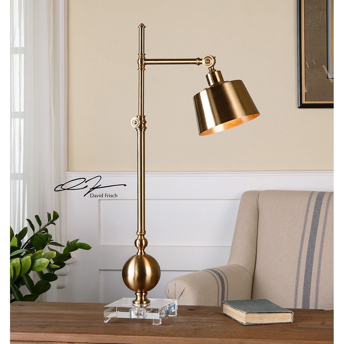 Uttermost Laton Brushed Brass Task Lamp