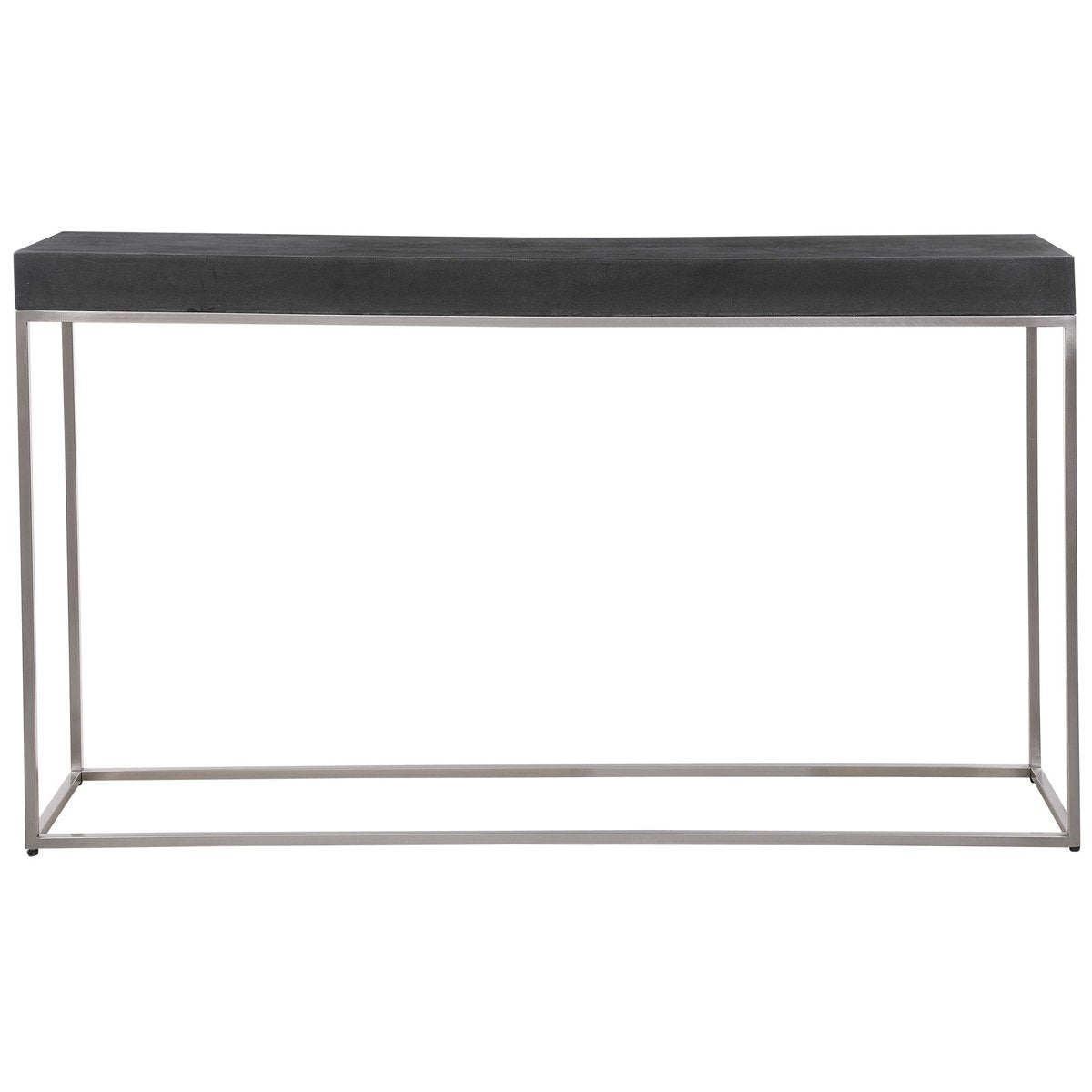 Uttermost Jase Black Concrete Console Table